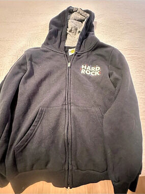 Hard Rock Cafe Amsterdam Born To Rock Zip Hoodie Black
